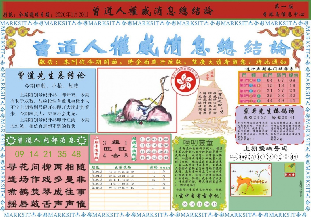 008期曾道人权威消息A[图]