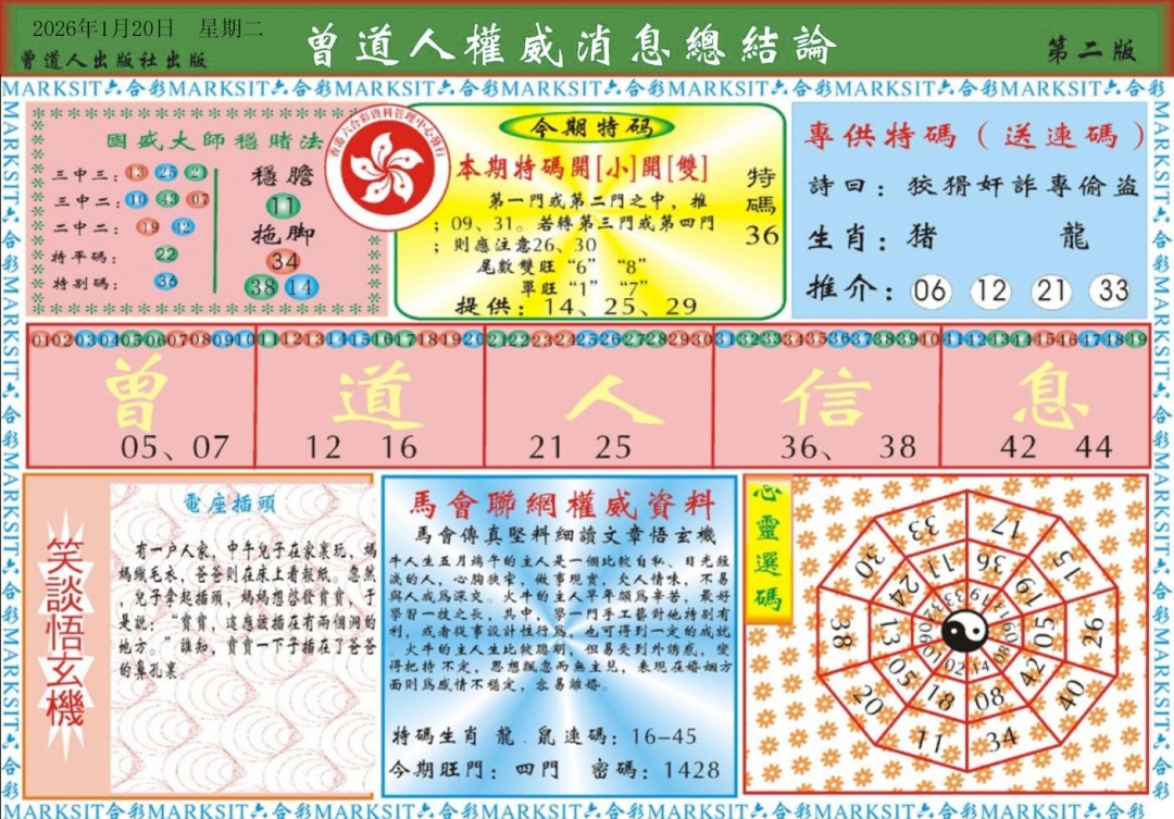 008期曾道人权威消息B[图]