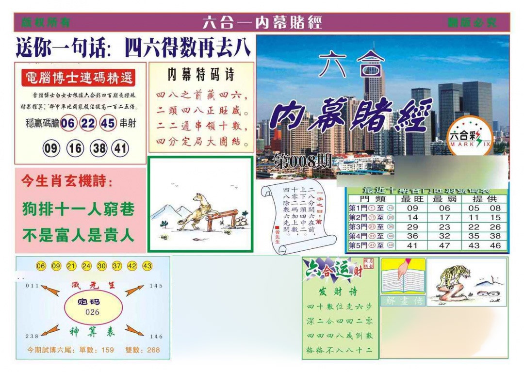 008期内幕赌经[图]