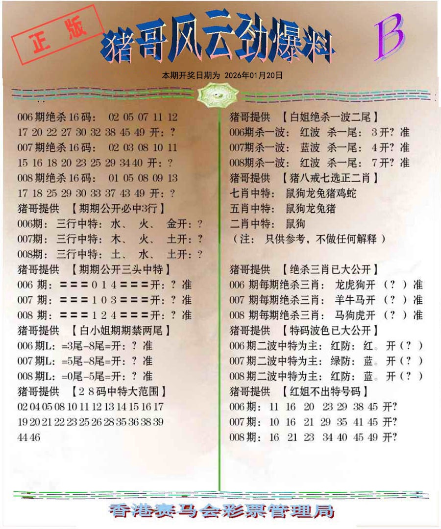 008期猪哥风云劲爆料B[图]