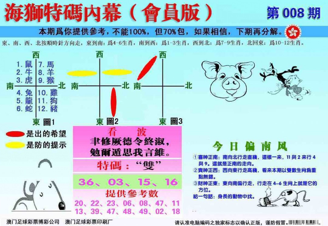 008期另版海狮特码内幕报[图]