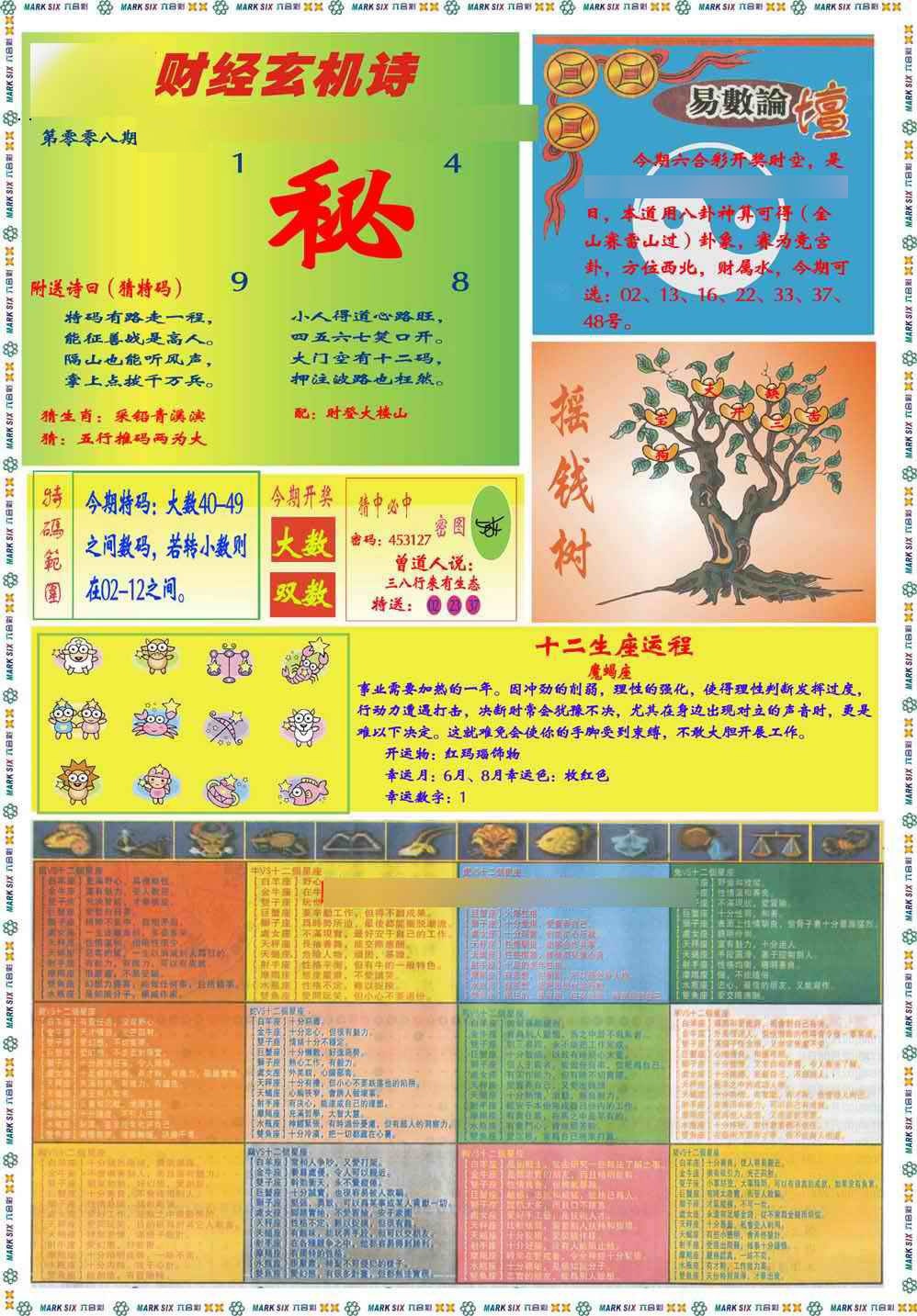 008期马经赌经B(新图推荐)[图]