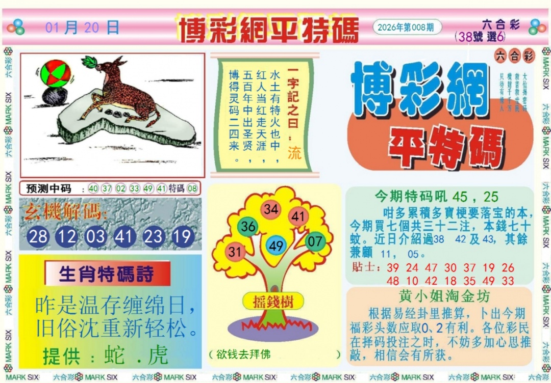 008期博彩网平特报记录[图]