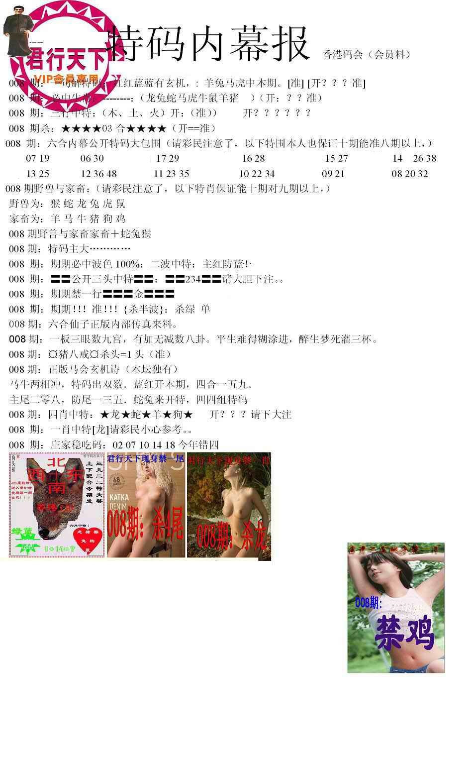 008期特码内幕报[图]