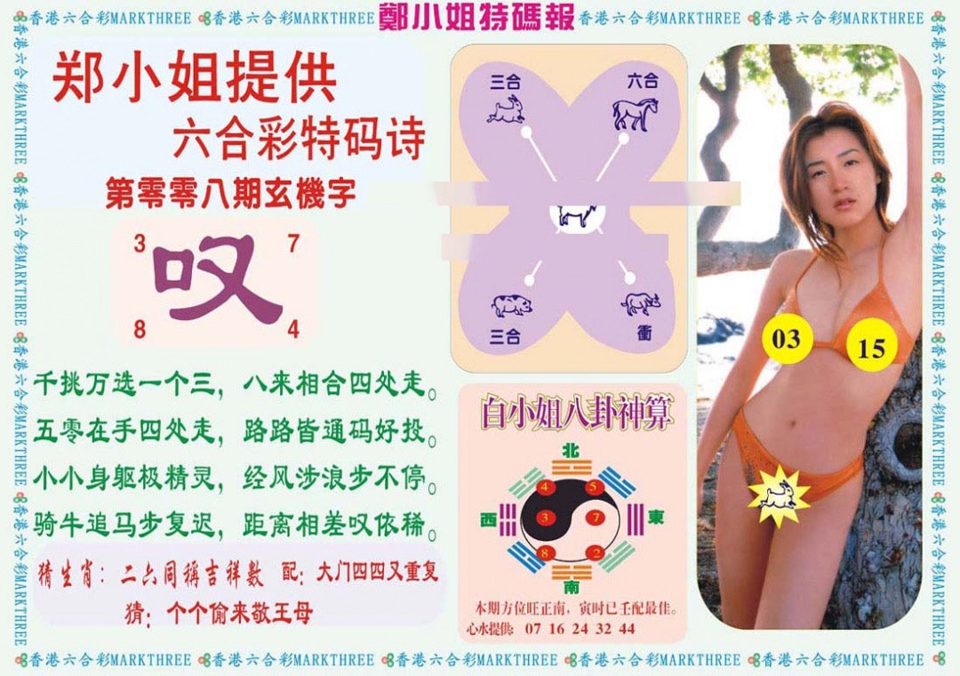 008期郑小姐特码报B[图]