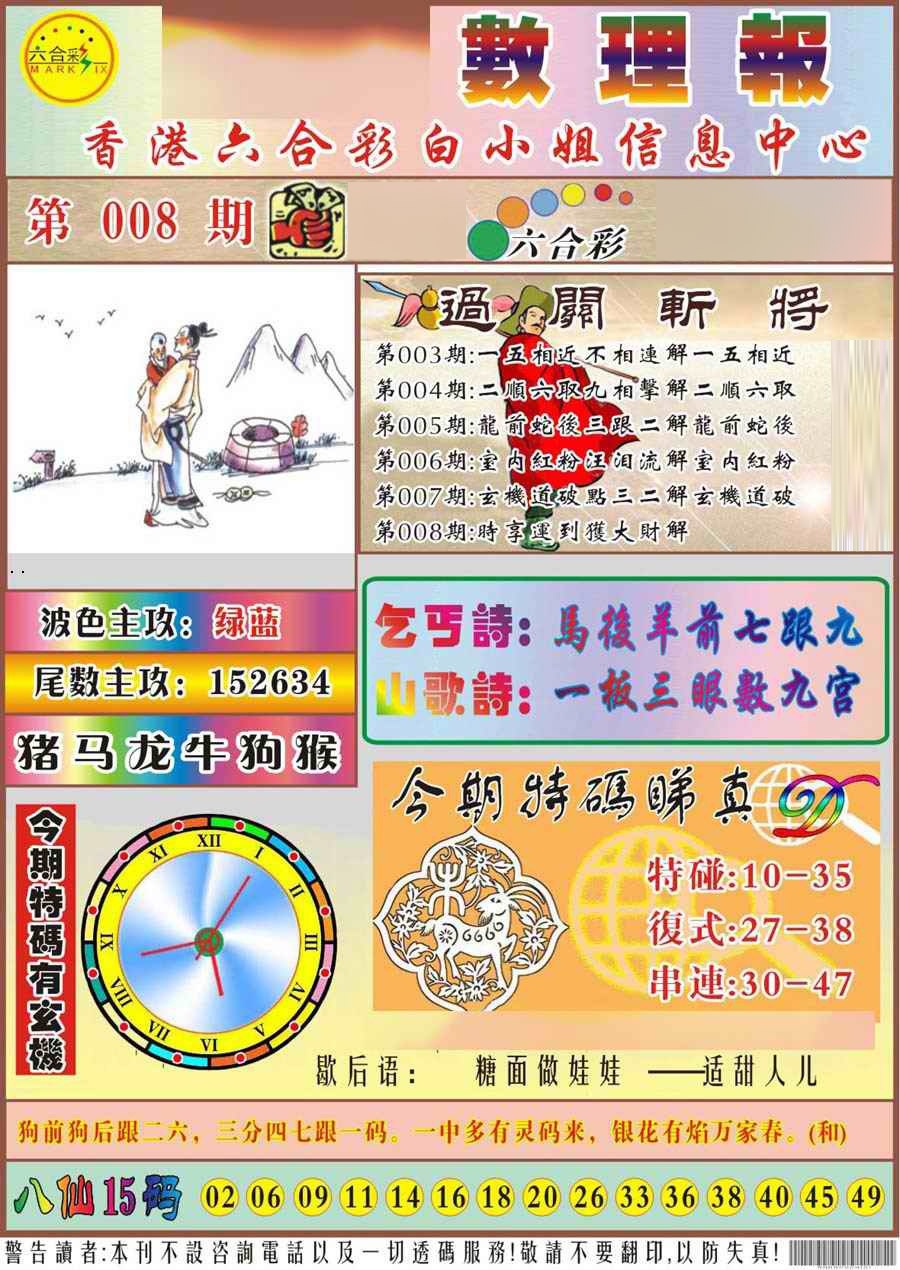 008期马经数理报[图]